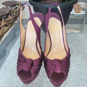 Gorgeous satin Christian Louboutin heels